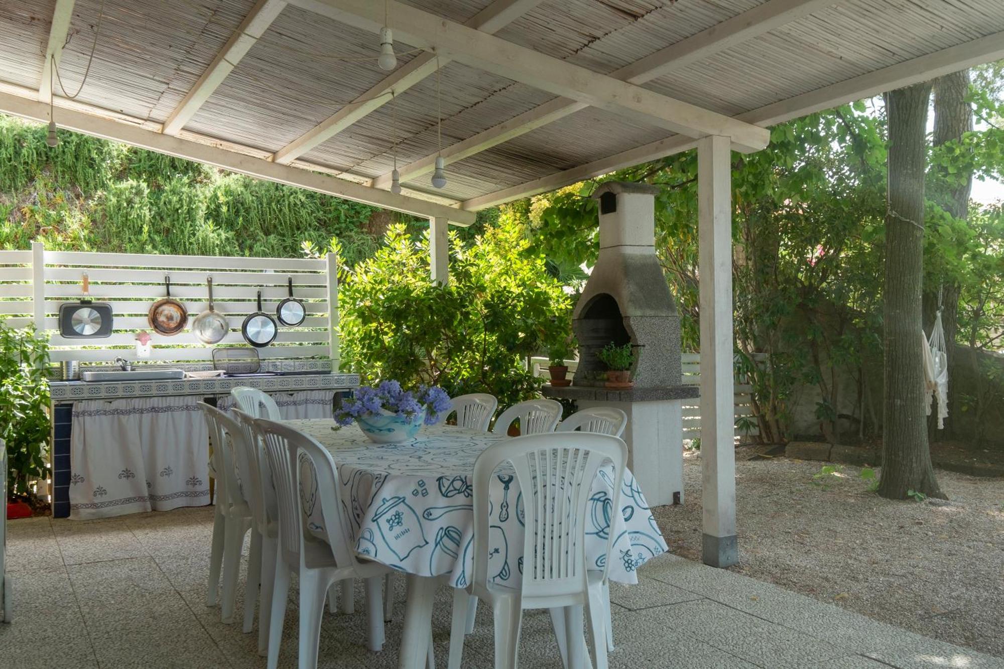 142 - Villa Blu A Marcelli - Villa Quadrilocale A Marcelli Con Ampio Giardino , Aria Condizionata E Wifi - Spiaggia Inclusa Nel Prezzo Exteriör bild