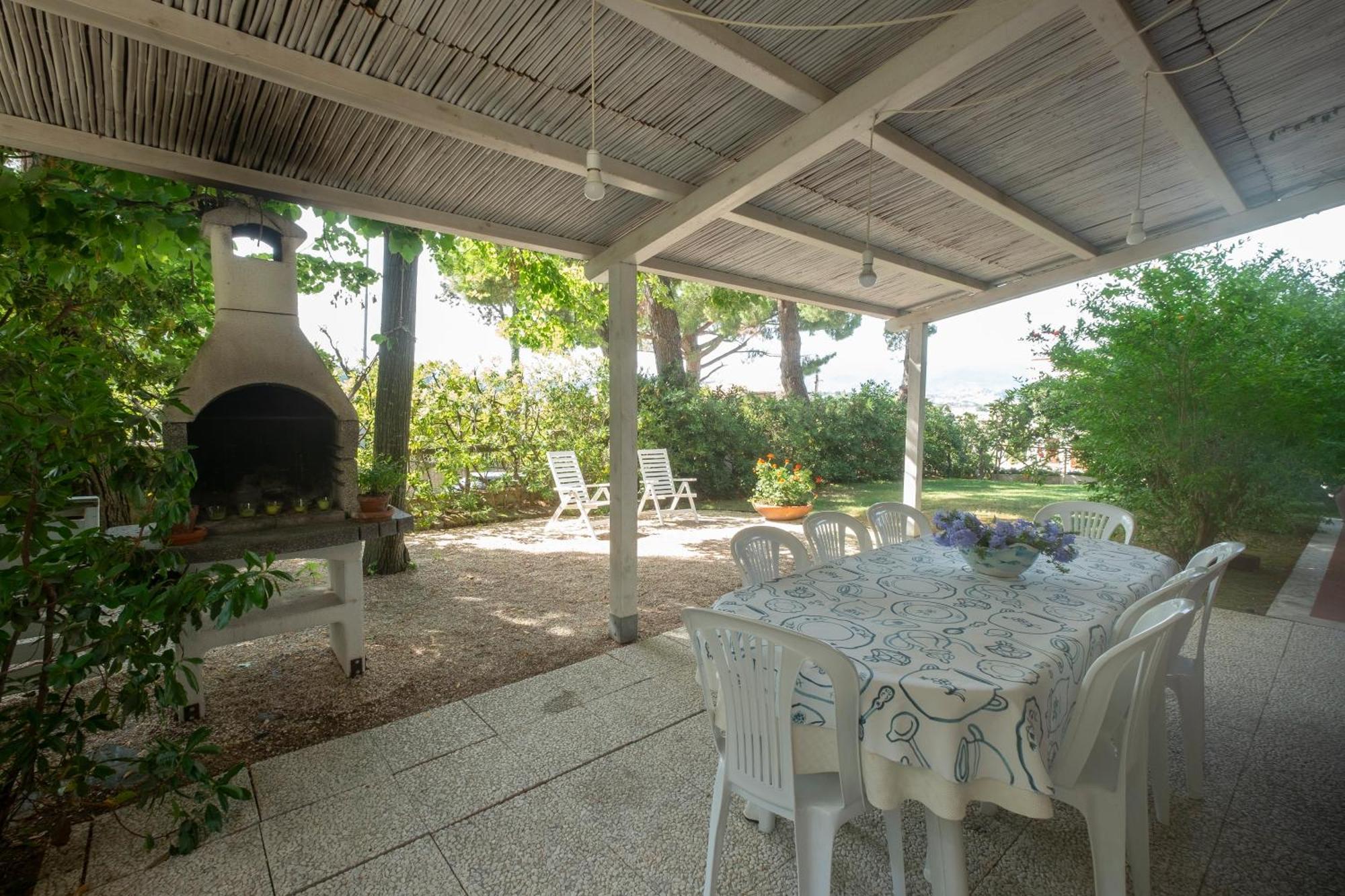 142 - Villa Blu A Marcelli - Villa Quadrilocale A Marcelli Con Ampio Giardino , Aria Condizionata E Wifi - Spiaggia Inclusa Nel Prezzo Exteriör bild